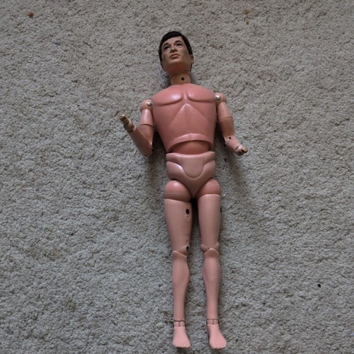 Vintage action man - brown, flock