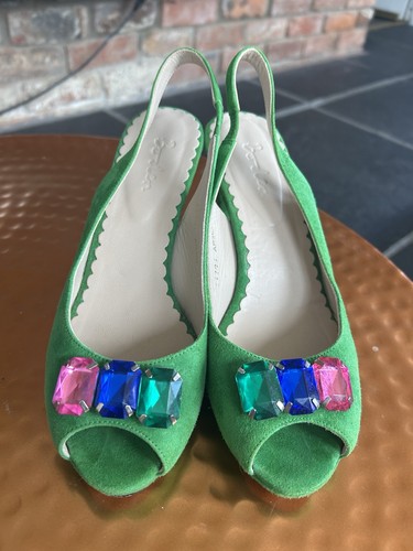 Boden green suede - green, sling