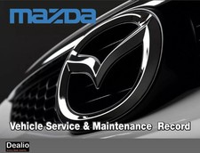 Mazda service book stamped - book,