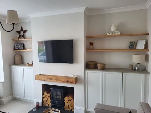 Bespoke oak mantel - bespoke, and
