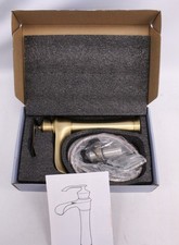 MAYNOSI Waterfall Bathroom Brass Brushed Single Lever Mixer Tap - G24