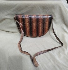 Vintage snakeskin leather semi