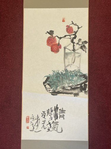 Chinese hanging scroll - hanging, ink