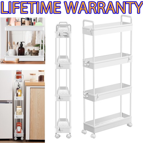 Slim slide out kitchen trolley - out,