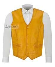 Men's Real Leather Vest 100%