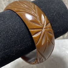 VINTAGE Brown Bakelite Bangle