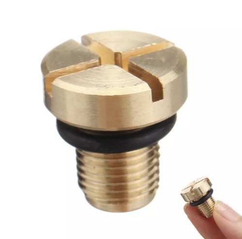 Brass radiator hose bleed - brass, vent