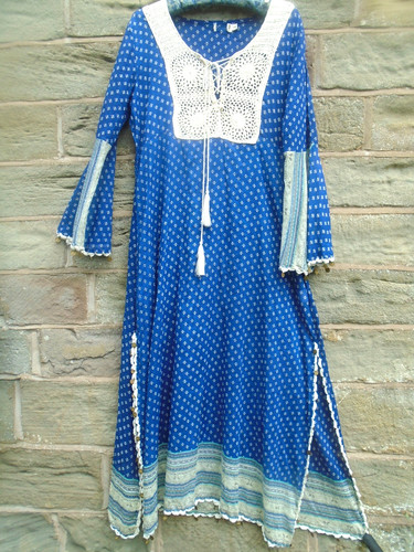 Cotton kaftan dress beach - kaftan,