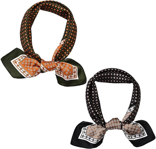 2pcs mens scarf square - mens, satin
