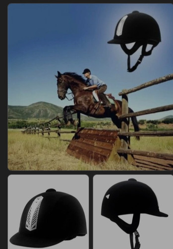 Horse riding helmet adjustable - horse,
