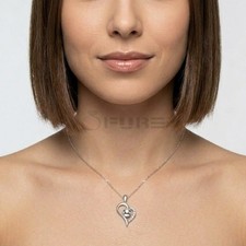 Purple amethyst heart necklace - amethyst,