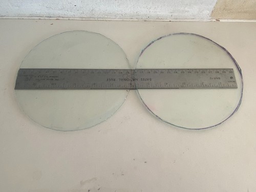 Old plain glass inch - 2,