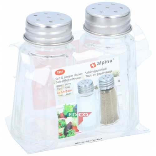 Mini glass salt and pepper - glass,