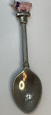 Cincinnati, Ohio Silver Plated Souvenir Spoon Pig WAPW USA N149