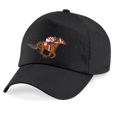 Stride into style with our exclusive Horse Racing Embroidered Baseball Cap