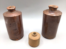 3 Antique Ink Stoneware