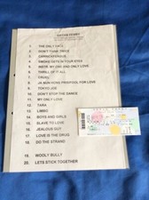Bryan Ferry Japan tour song