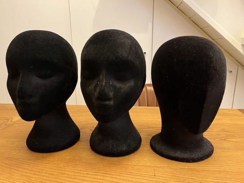 Black flock mannequin - mannequin, display