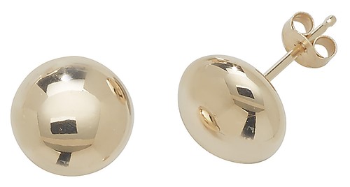 Stud earrings 9ct - stud, yellow