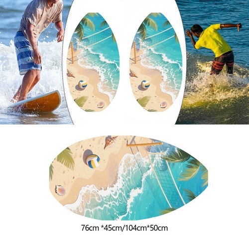 Wooden skimboard with - wooden,