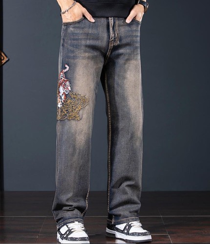 Men retro brown blue - men's,