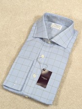 T M LEWIN Luxury Blue Check