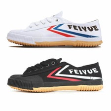 White/Black Feiyue Shoes for