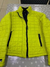 SUPERDRY KIDS LARGE FUJI JACKET BRIGHT YELLOW DOUBLE ZIP