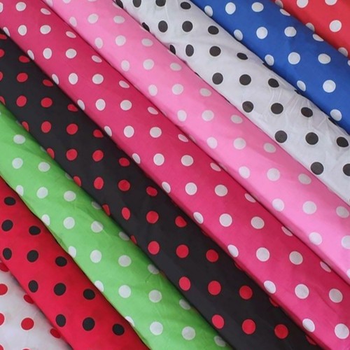 Polka dot polycotton - polka, printed