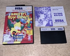 The Simpsons Krustys Fun House Boxed And Complete Sega Master System Game MINT