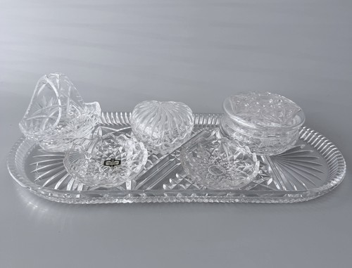 Vintage cut glass dressing - cut,