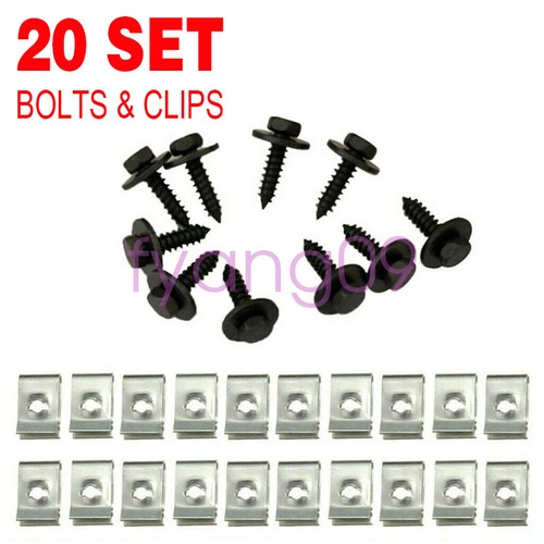 40x undertray clips screws - undertray,