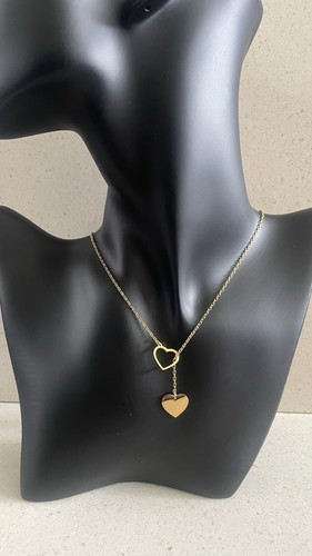 Gold plated stainless heart - stainless,