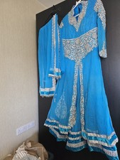 Womens Turquoise Lehenga