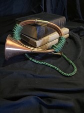 A stunning antique copper bugle/horn