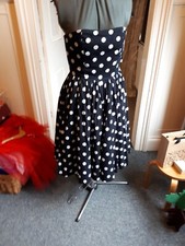 Ladies Black Strapless  Party/Prom Dress with Red Underskirt, Size 8