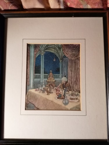 Edmund dulac coloured print - dulac,