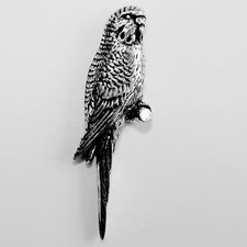 Budgie Pewter Pin Brooch Gift