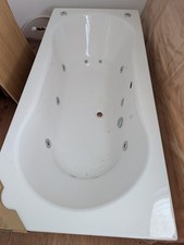  Bath Tub Jacuzzi, Build in Toilet, Bidet and Basin - Colour:  White