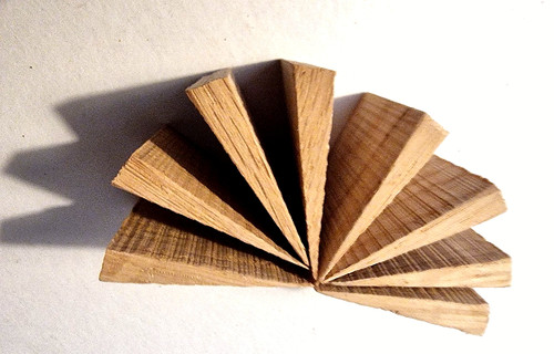 Wooden wedges solid oak - wooden,