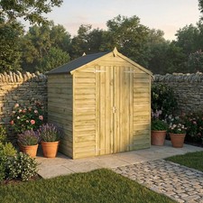 4x6 Wooden Garden Shed Overlap