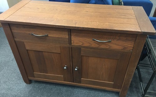 Dark wood door drawer - wood, 2