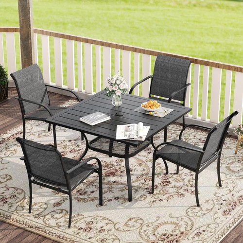 Pieces patio dining set - 5,