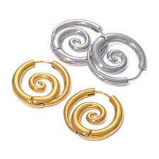 Stainless steel spiral hoop - steel,