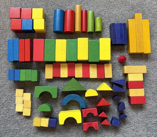 Coloured wooden building - coloured,