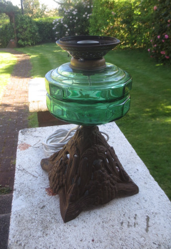 Antique vintage cast iron base - antique,