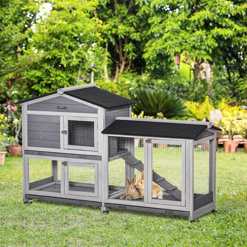 Rabbit hutch outdoor tier - rabbit, 2-tier