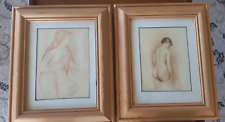 Two Small Framed Nude Femal