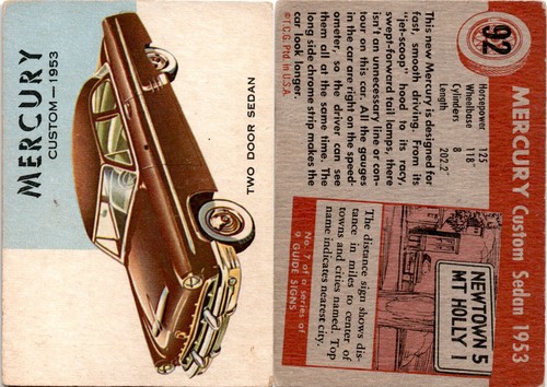 1954 topps world wheels - 1954, topps,