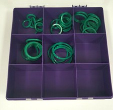 50 Pce HYDRAULIC SAE FLANGE SEAL KIT WITH PARTS BOX HYDRAULIC FACE SEAL